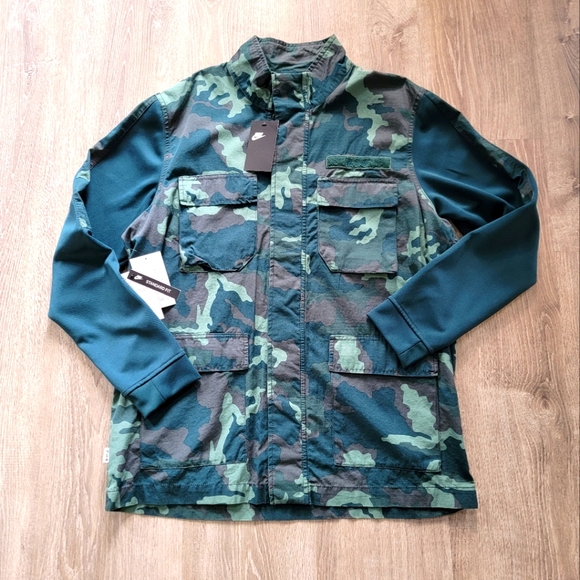 BRAND NEW Nike Camo Jacket Midnight Spruce Men's Size XL